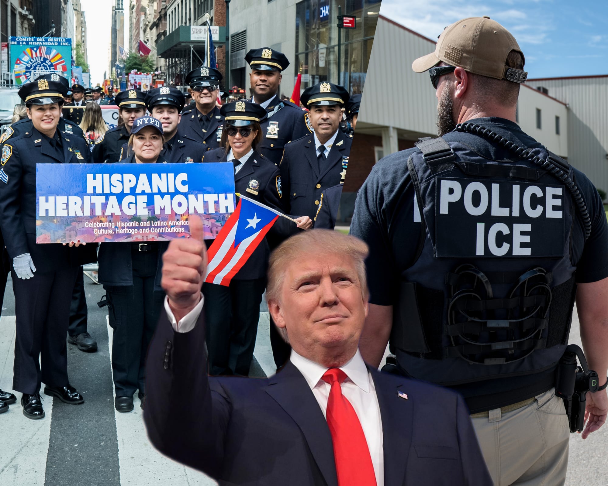 El presidente Donald Trump prepara el envío de Guardia Nacional y más agentes de ICE a ciudades santuario. Ante el clima político, varias localidades han comenzado a cancelar festivales latinos por temor a redadas.
(Foto: Caracol Radio / Getty)