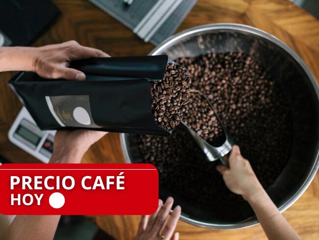 Granos de café // Precio del café HOY // Getty Images