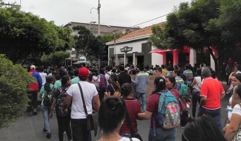 Marcha de estudiantes en Cúcuta
