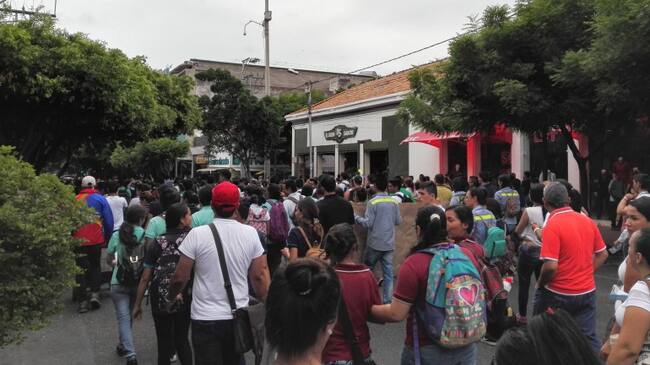 Marcha de estudiantes en Cúcuta
