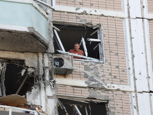 Ataque con drones en Rusia. Foto: EFE / EPA / MAXIM SHIPENKOV