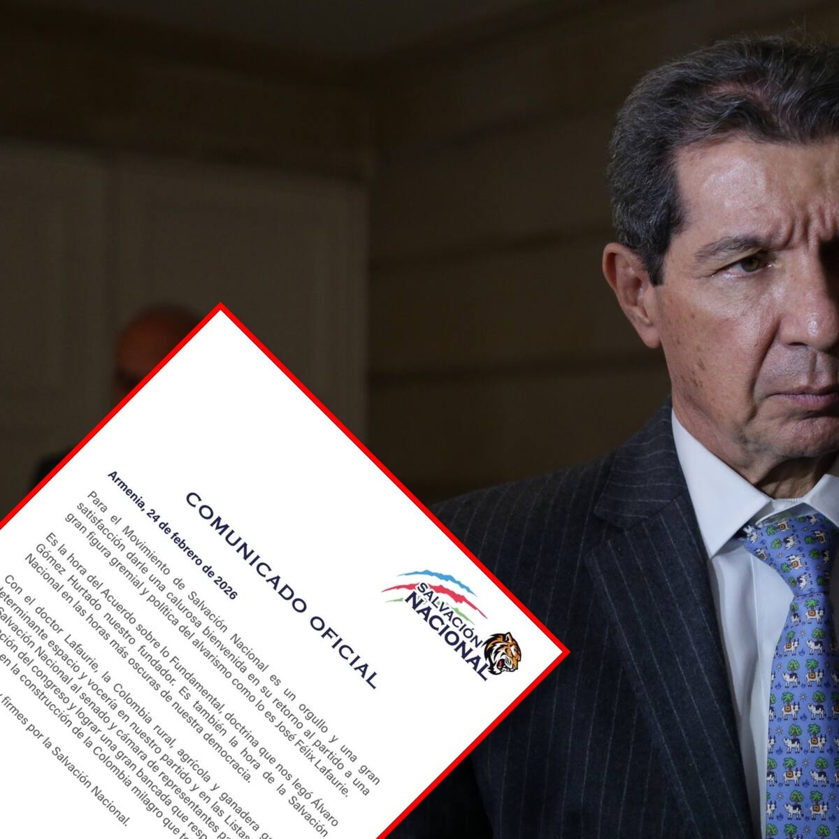 José Félix Lafaurie regresa a Salvación Nacional tras renunciar al Centro Democrático