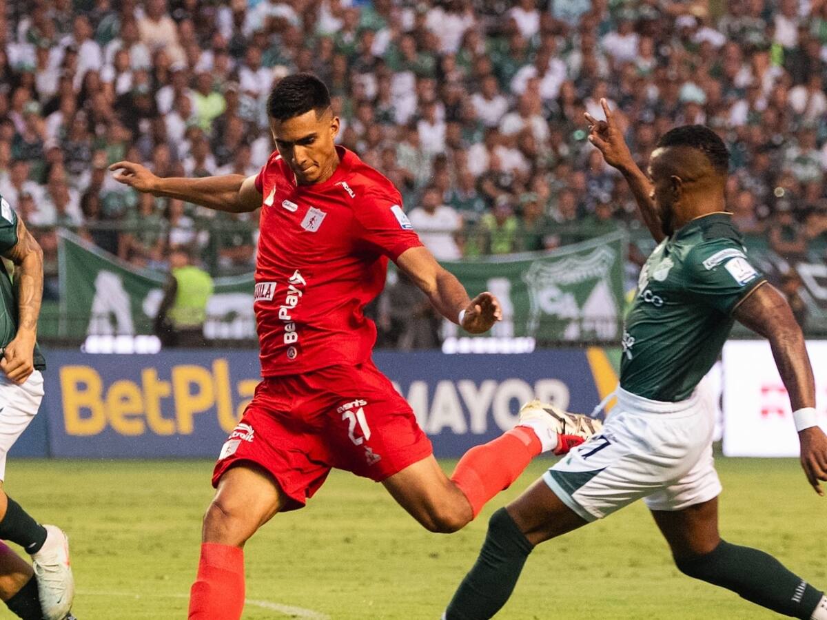 América deja escapar la victoria sobre Deportivo Cali en el cierre del clásico: empate en Palmaseca
