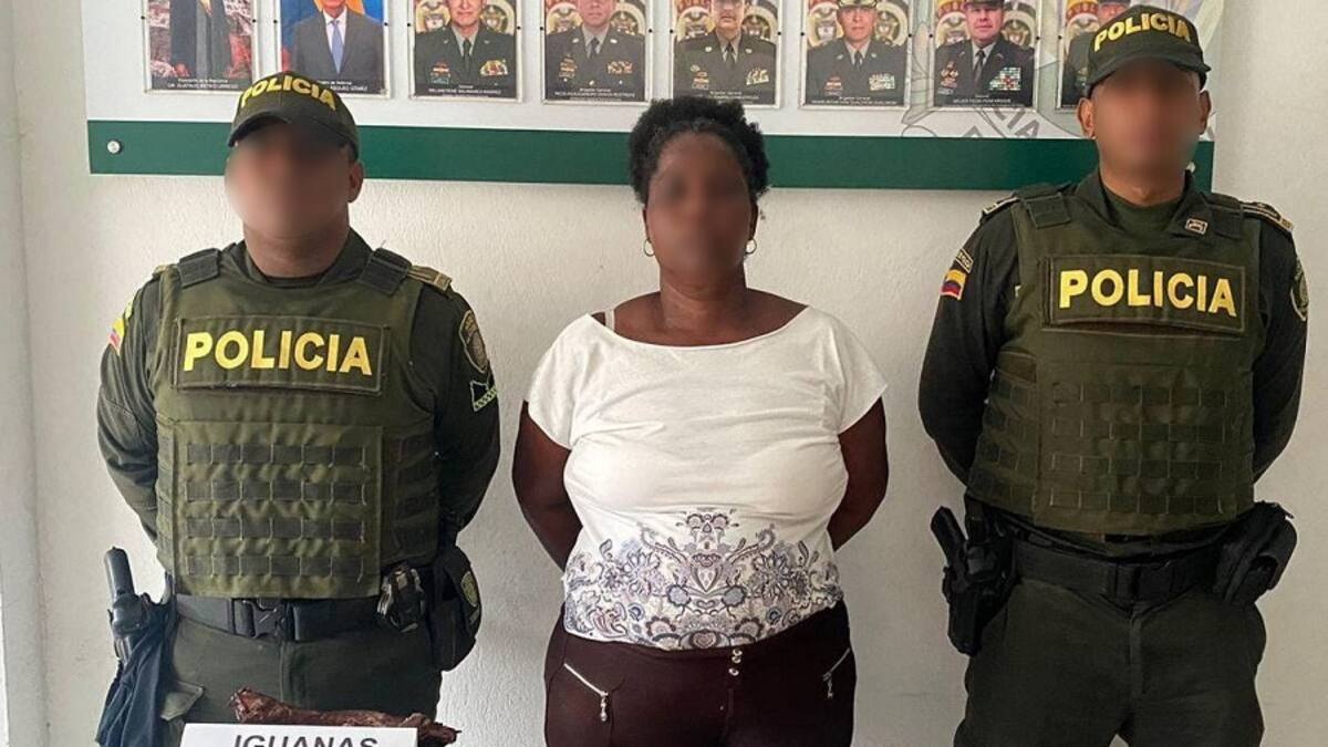 Mujer fue capturada por comercializar iguanas ahumadas en Barú, zona insular de Cartagena