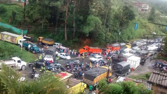 Protesta de camioneros