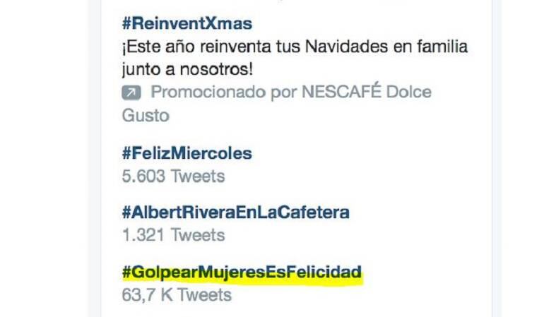 Captura de pantalla de las tendencias de Twitter en España durante el miércoles 14 de diciembre en la mañana.