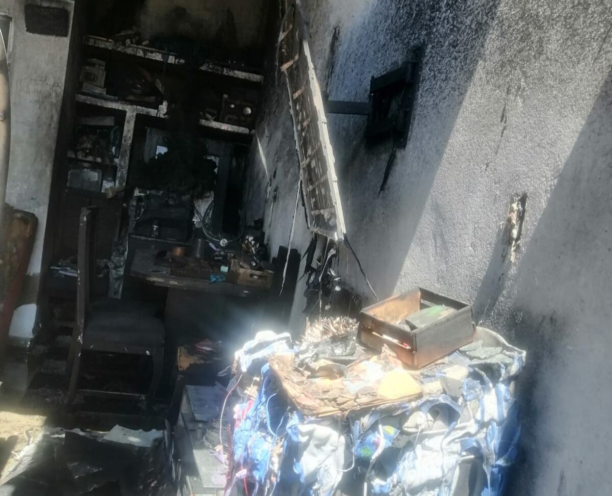 Incendio en una casa en Cúcuta. Foto: Suministrada