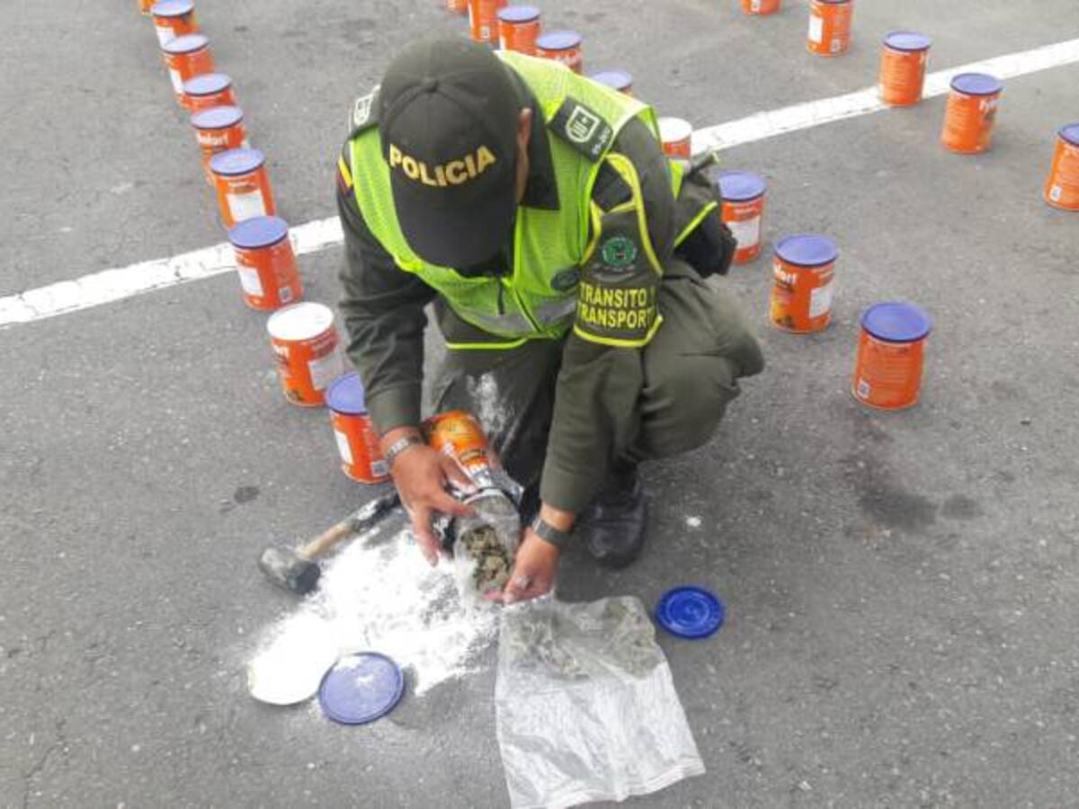 Policía incauta 225 kilos de marihuana enlatada