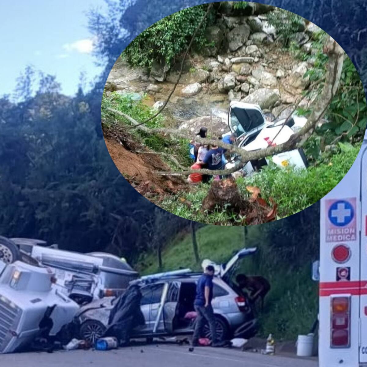 Tres heridos dejan dos accidentes de tránsito este 31 de diciembre en Antioquia