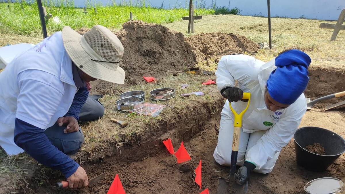 Intervención en el Cementerio Calancala: avanza la búsqueda de personas desaparecidas