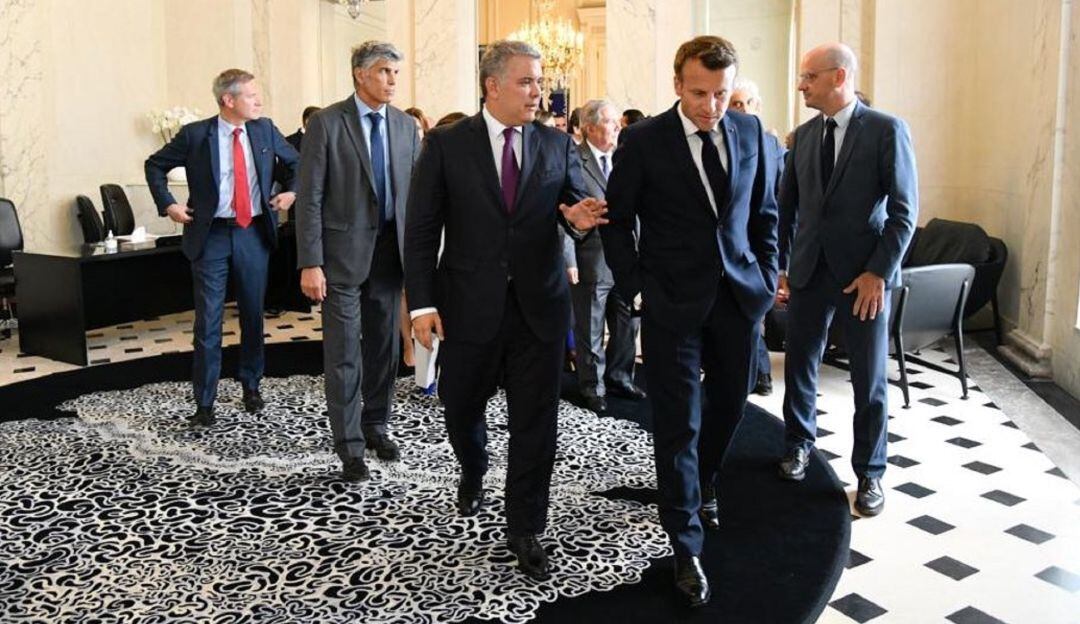 Presidentes Iván Duque y Emmanuel Macron