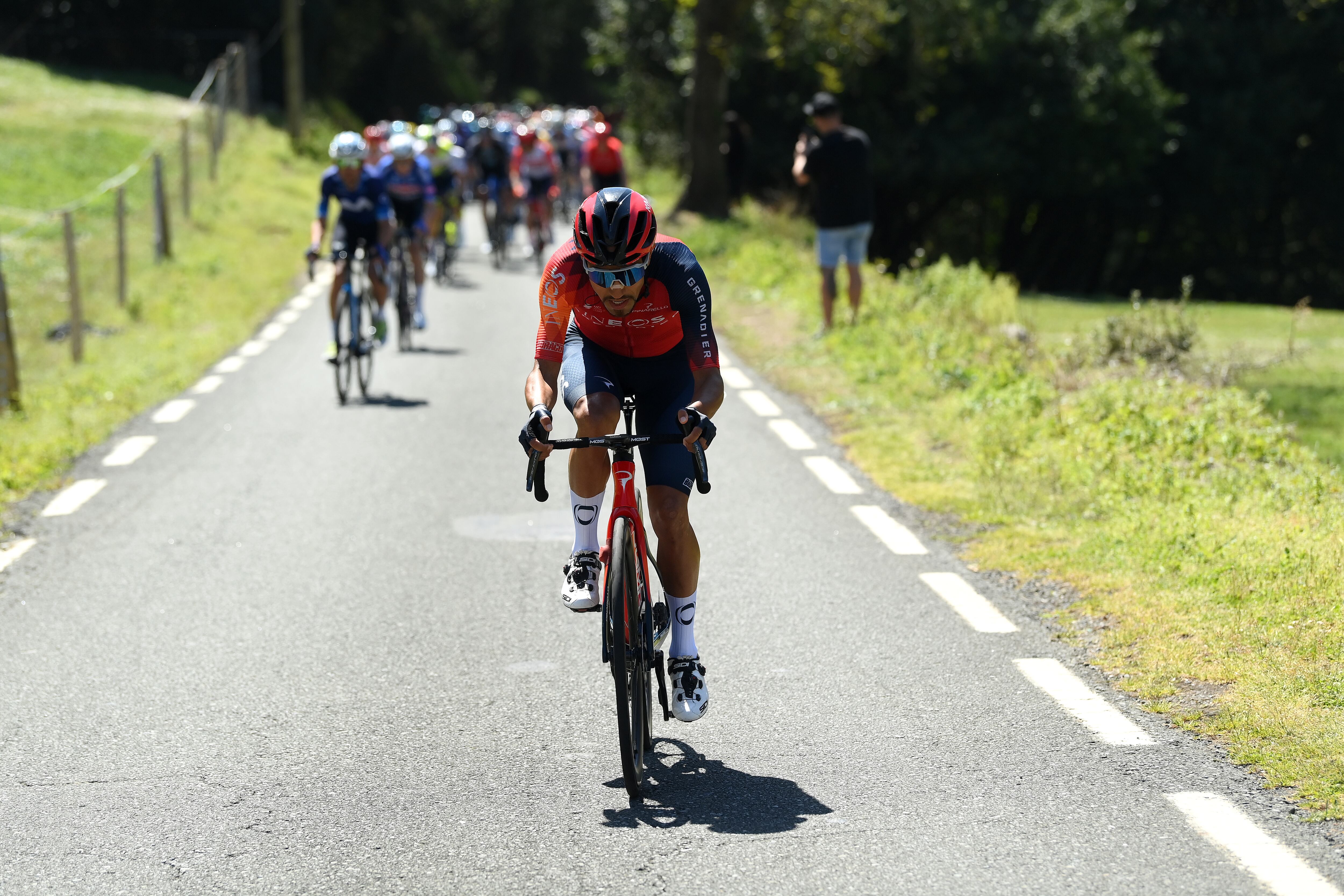 Daniel Felipe Martínez, ciclista colombiano del Ineos. (Photo by David Ramos/Getty Images)