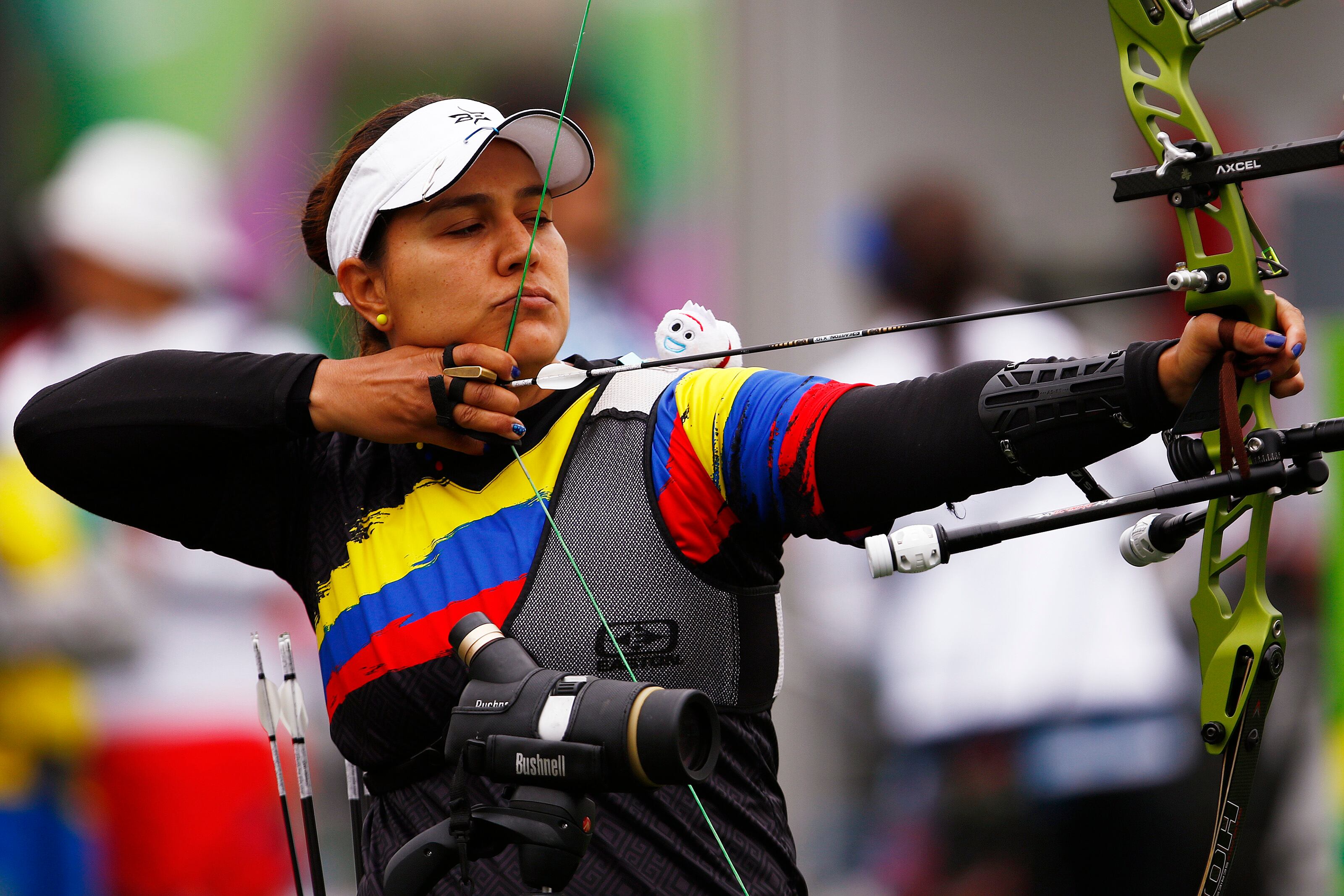 Ana María Rendón, deportista colombiana de tiro con arco. (Photo by Armando Marin/Jam Media/Getty Images)