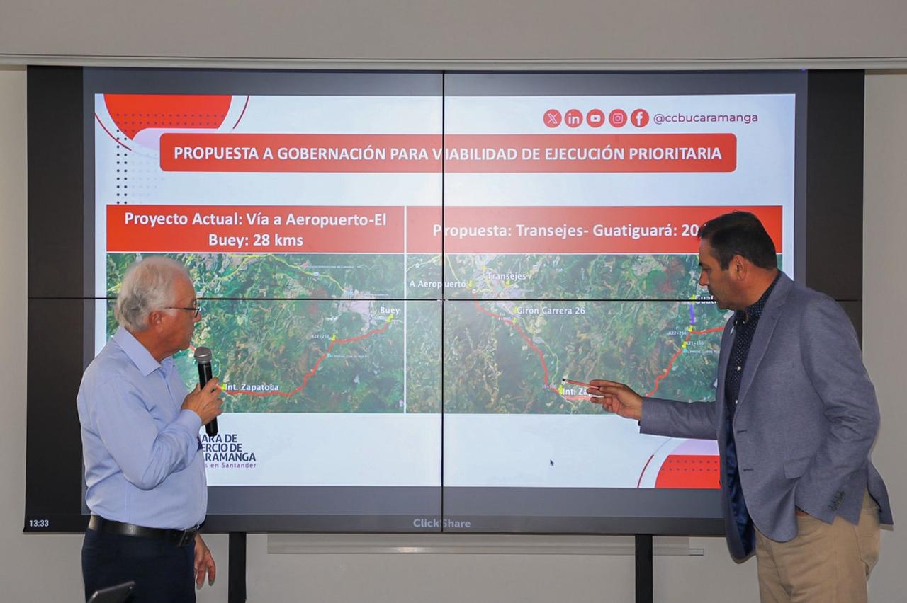 No hay avances en licencia ambiental para anillo vial externo metropolitano de Bucaramanga. Foto: Gobernación de Santander.
