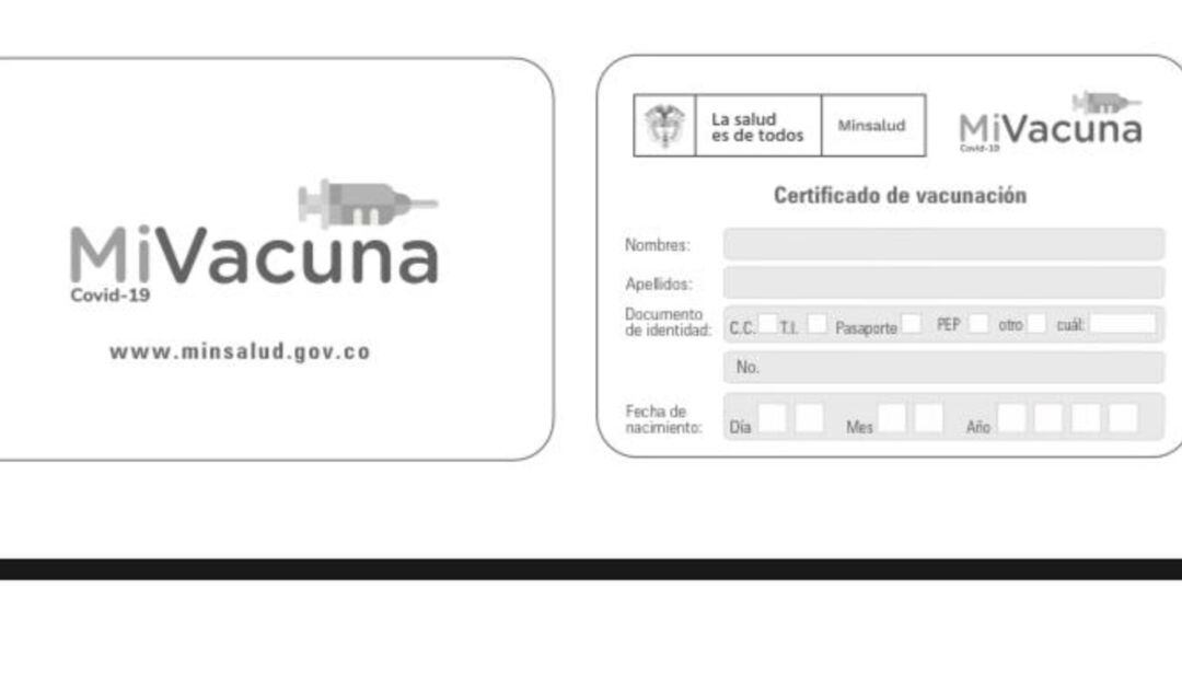Carné de vacunación contra la COVID-19
