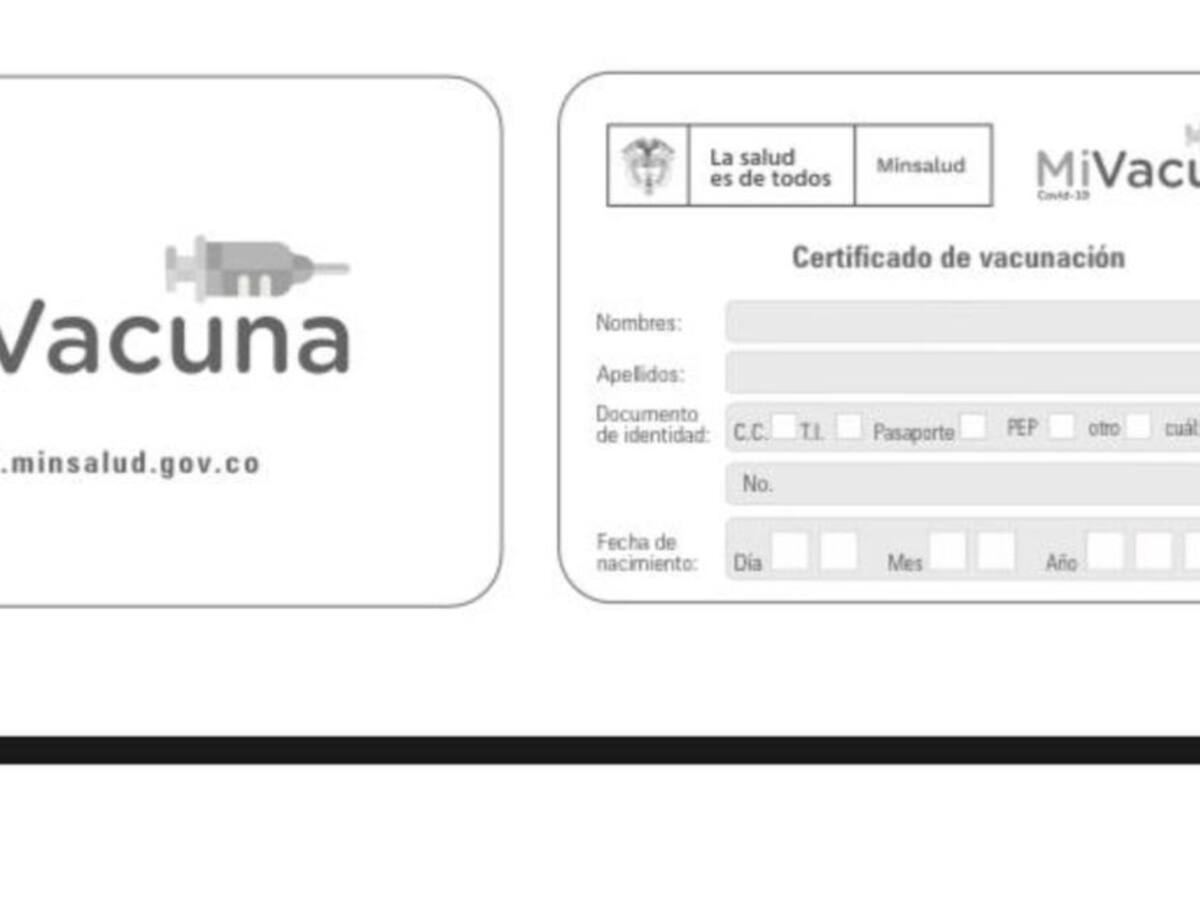 Está listo el carné de vacunación para la COVID-19
