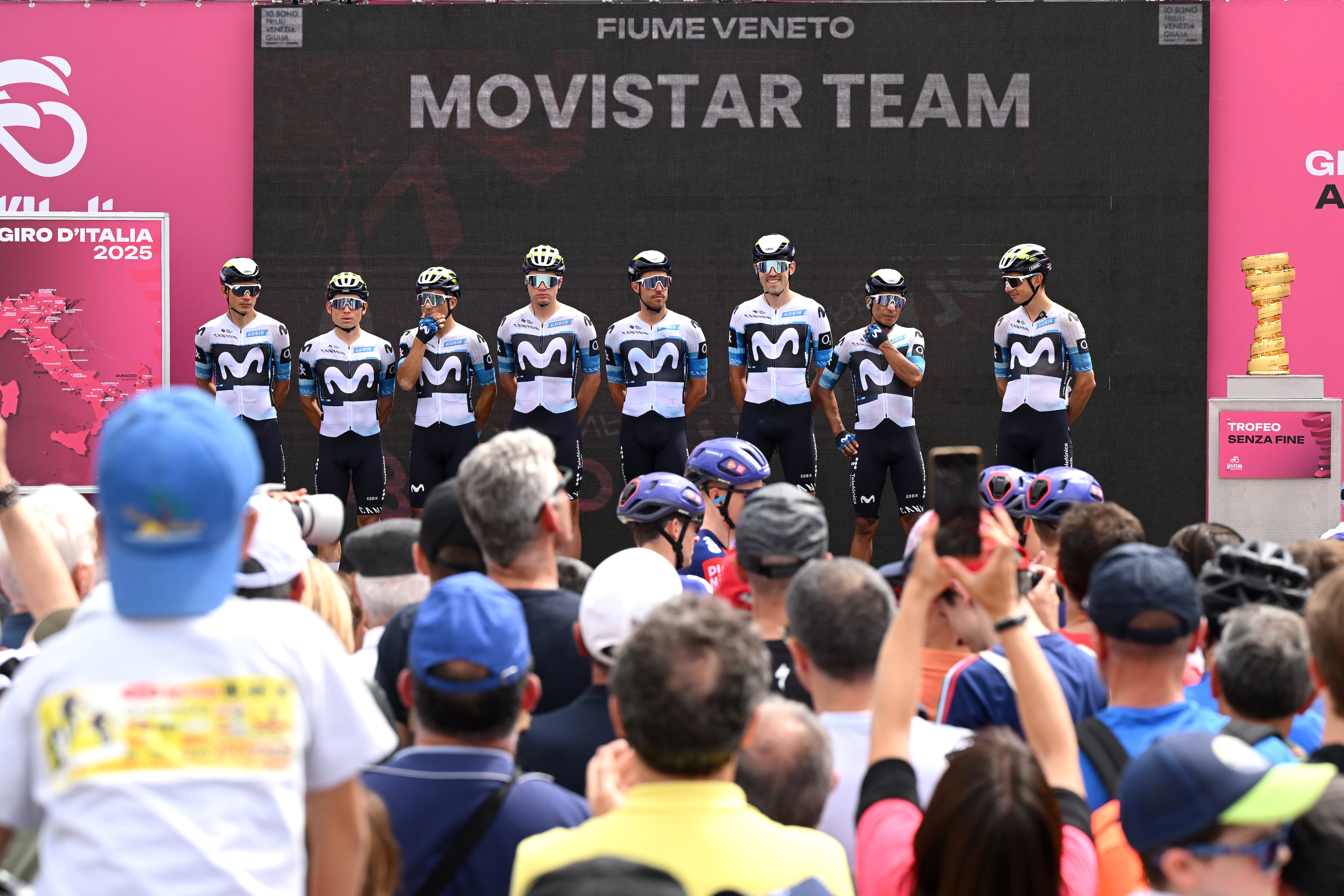 Nómina del Movistar Team en la pasada edición del Giro de Italia. (Photo by Dario Belingheri/Getty Images)