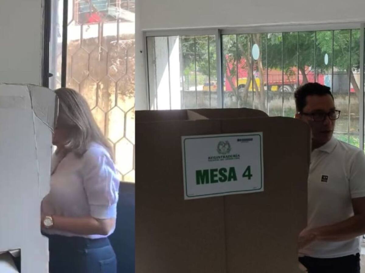 Alcaldesa Johnson y gobernador Caicedo ejercieron su derecho al voto