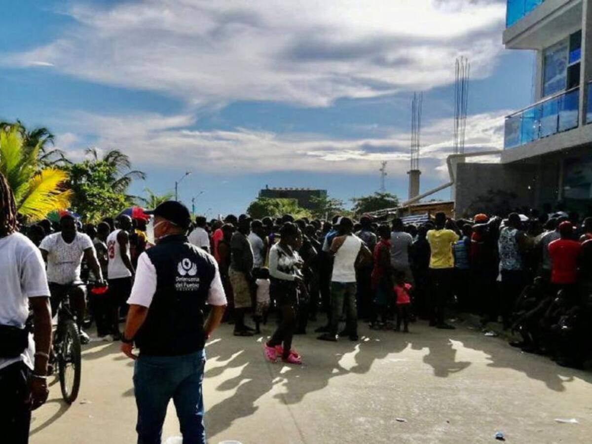 Represamiento de casi 21.000 haitianos en Necoclí es atípica: Fronteras