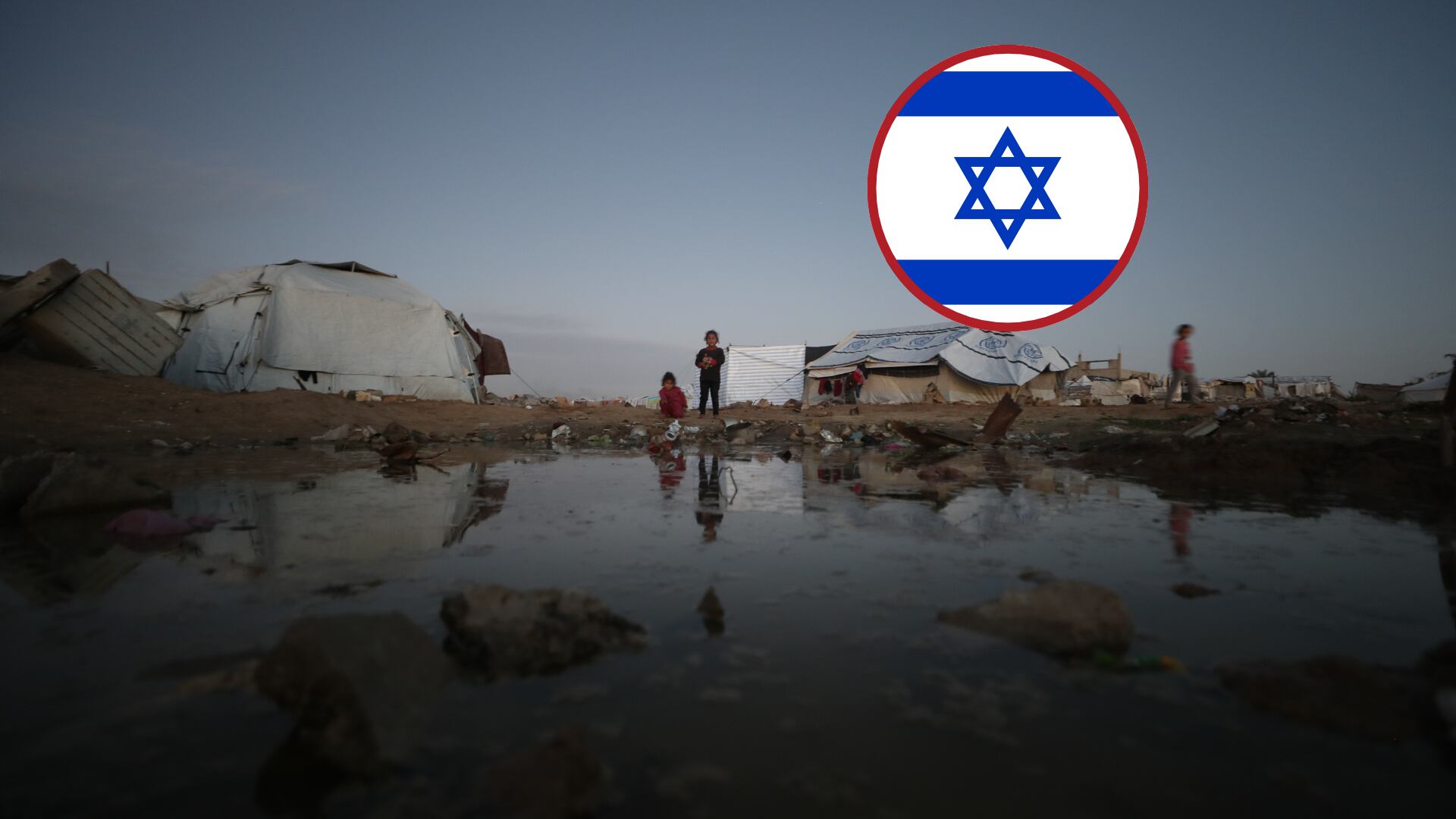 Condiciones climaticas en Gaza. Foto: Hassan Jedi/Anadolu via Getty ImagesIsrael. Foto: Getty Images.