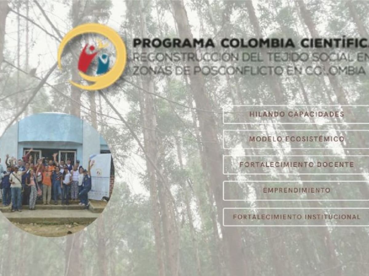 Colombia Científica recupera el tejido social en zonas del posconflicto