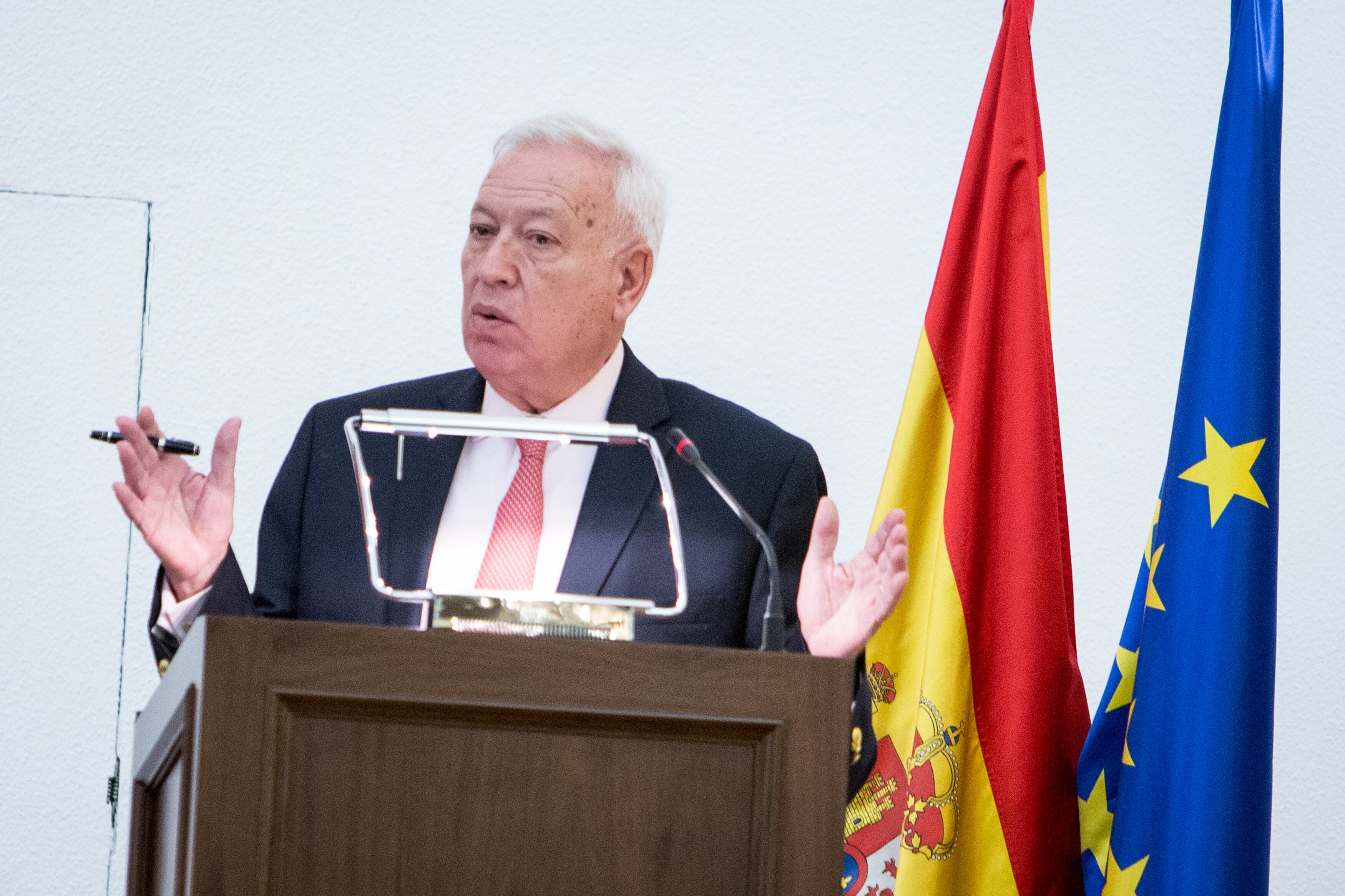MADRID, SPAIN - NOVEMBER 03:  Spanish Foreign Minister Jose Manuel Garcia-Margallo attends an event with dimplomatic corps on November 3, 2015 in Madrid, Spain.  (Photo by Pablo Cuadra/Getty Images)