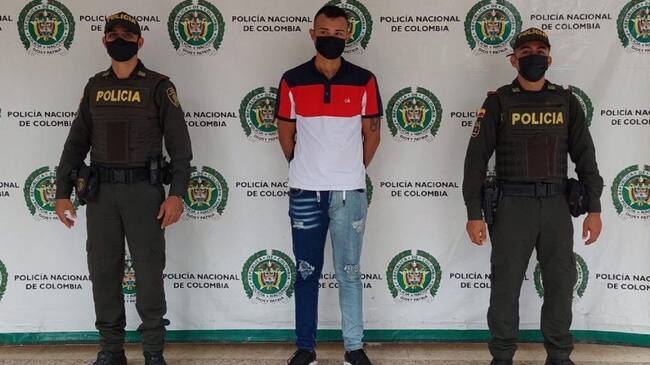 Jhoan Sebastián Murcia Quintero de 22 años de edad, era buscado por las autoridades por el delito de homicidio.