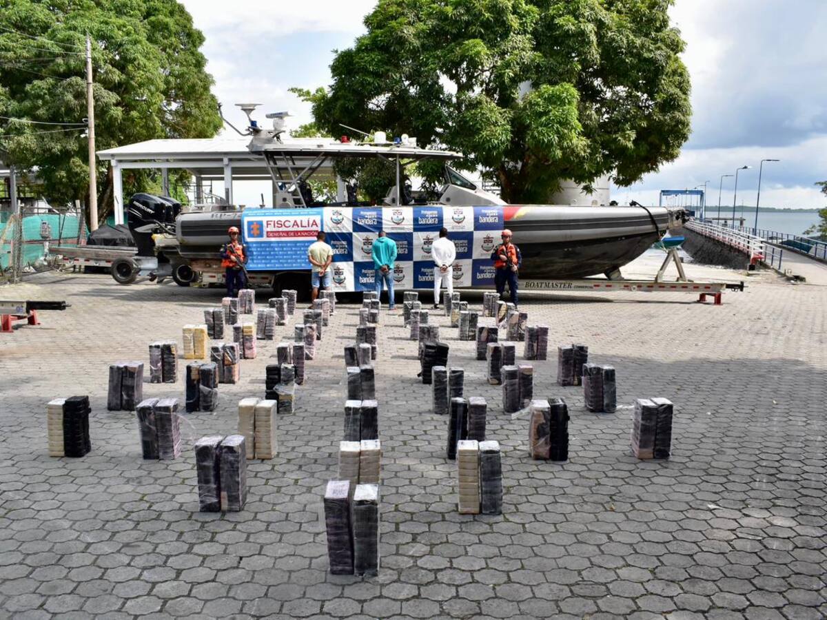 Decomisan más de una tonelada de cocaína en el pacifico de Nariño
