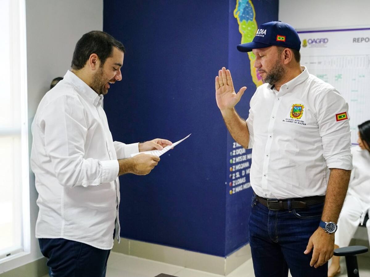 Alcalde de El Carmen de Bolívar, nuevo miembro Junta de Educación Departamental