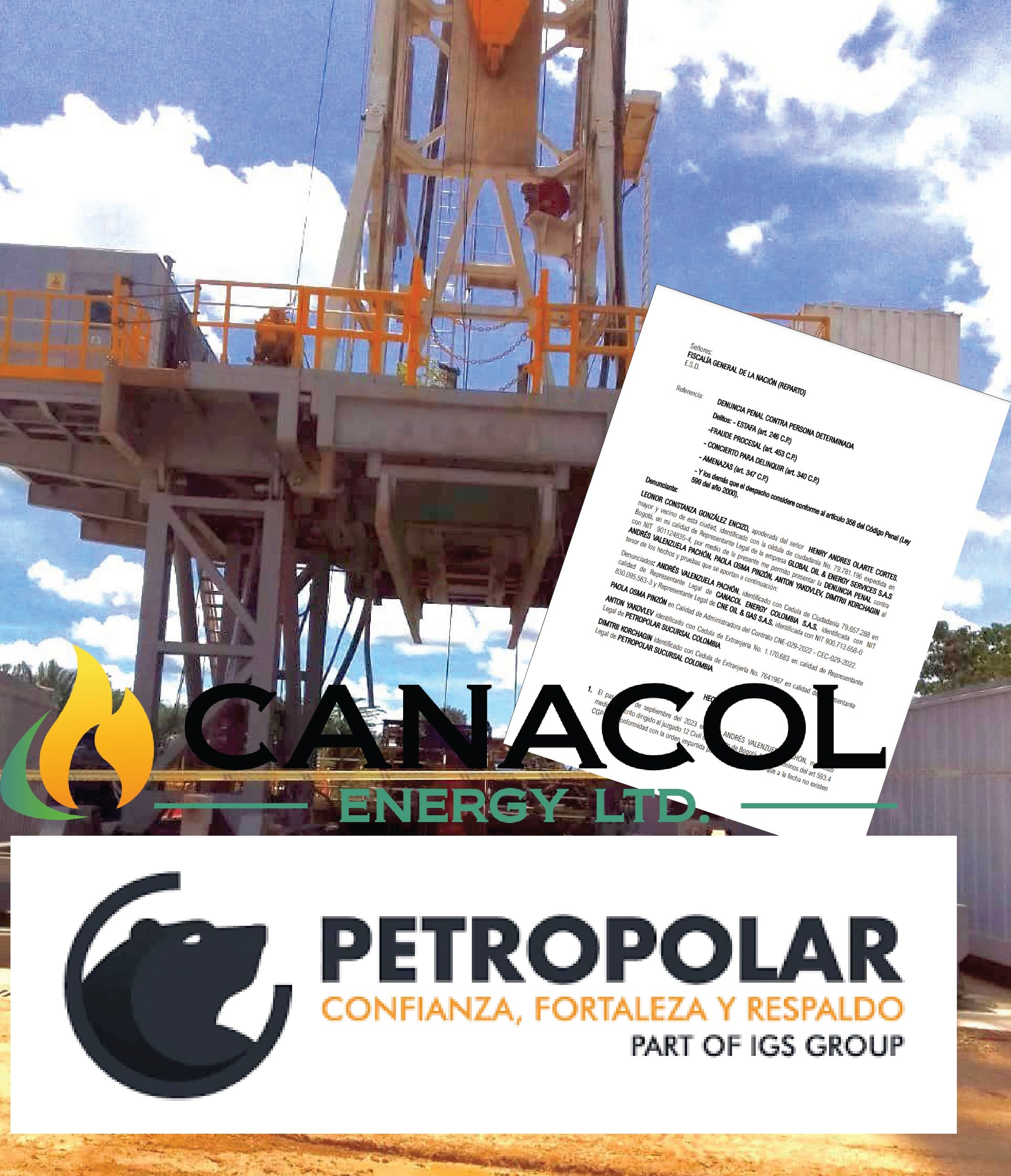 Fiscalía indaga por una estafa de más de $60 mil millones que salpica a directivos de CANACOL Energy y Petropolar