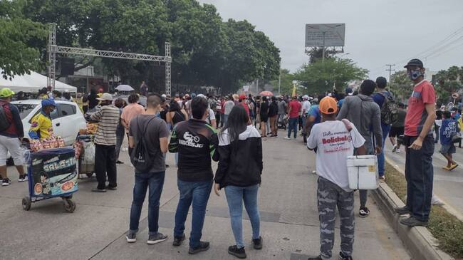 Desde Cartagena diferentes organizaciones participaron en la jornada que conmemoró un mes de paro nacional