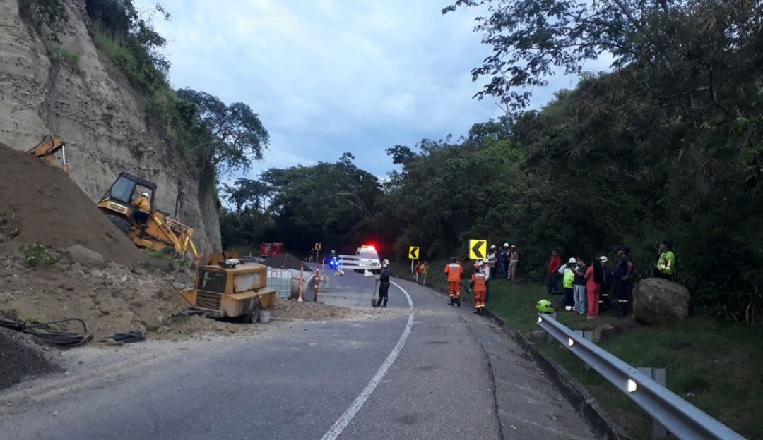 Derrumbe en la vía Honda-Mariquita, Tolima