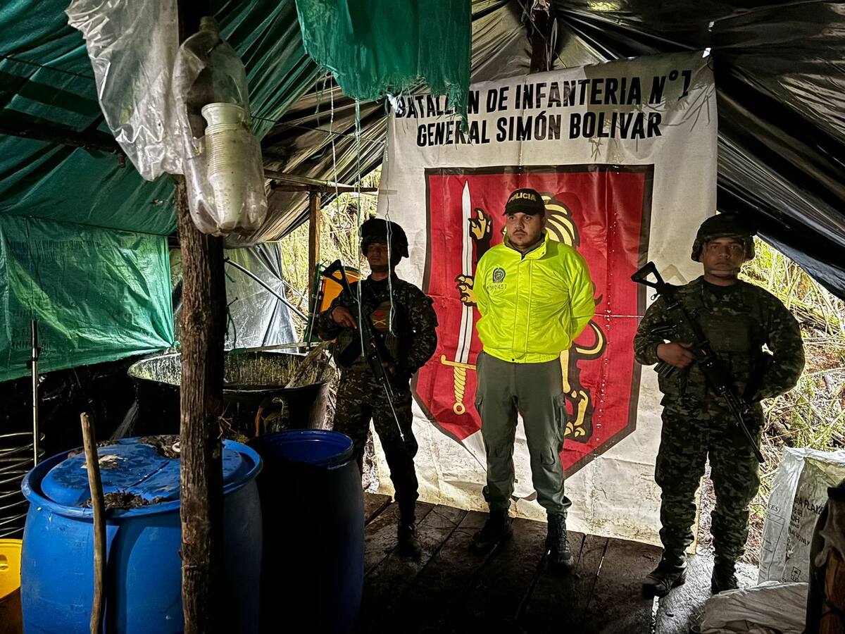 Desmantelan complejo de procesamiento de cocaína en Macanal, Boyacá