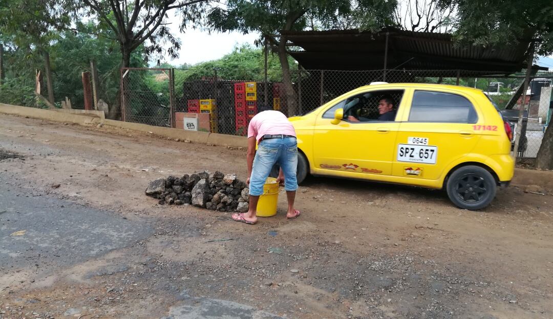 Falta de pavimentación