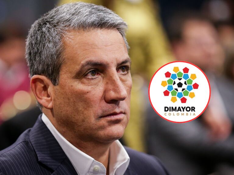 Fernando Jaramillo y al lado el logo de la Dimayor (Foto vía Sandra Ortiz y al lado el logo de la UNGRD (Fotos vía COLPRENSA y cuenta de X de la entidad @dimayor)