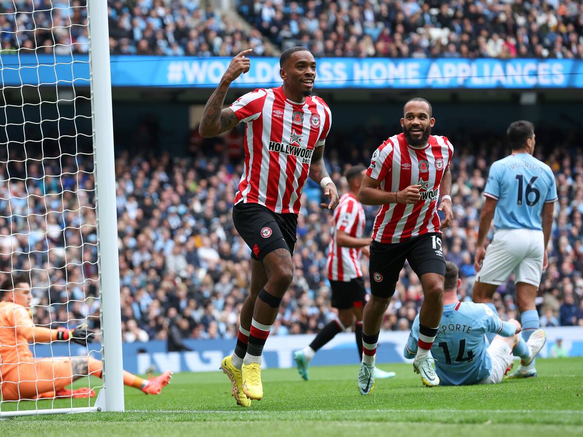 El modesto Brentford acabó con un impresionante invicto del Manchester City