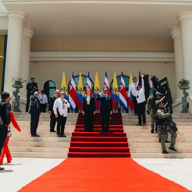 Colombia y Costa Rica acuerdan esfuerzos “para una lucha sin cuartel” contra el crimen transnacional. Foto: @ABDELAESPRIELLA