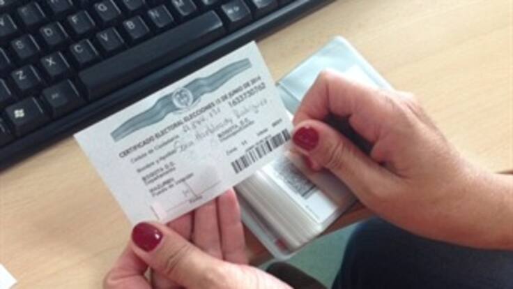 Certificado electoral para ver el partido
