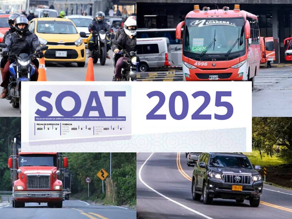 ¿Cómo quedó el SOAT para motocicletas y carros en 2025? Precios actualizados