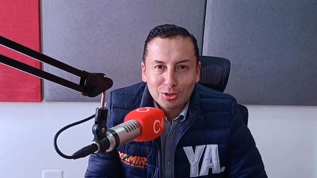 Yamir Oswaldo López, de la Alianza por Tunja, candidato a las elecciones atípicas a la Alcaldía de Tunja el próximo 26 de julio / Foto: Caracol Radio.
