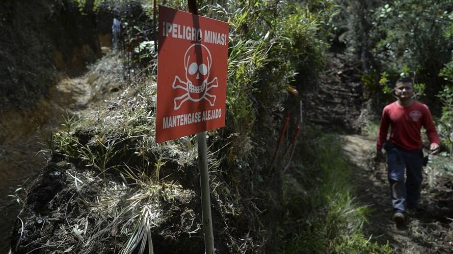 Hombres armados que manifestaron ser de la disidencia de las Farc, detuvieron a cuatro miembros de la organización The HALO Trust. Foto: Getty Images