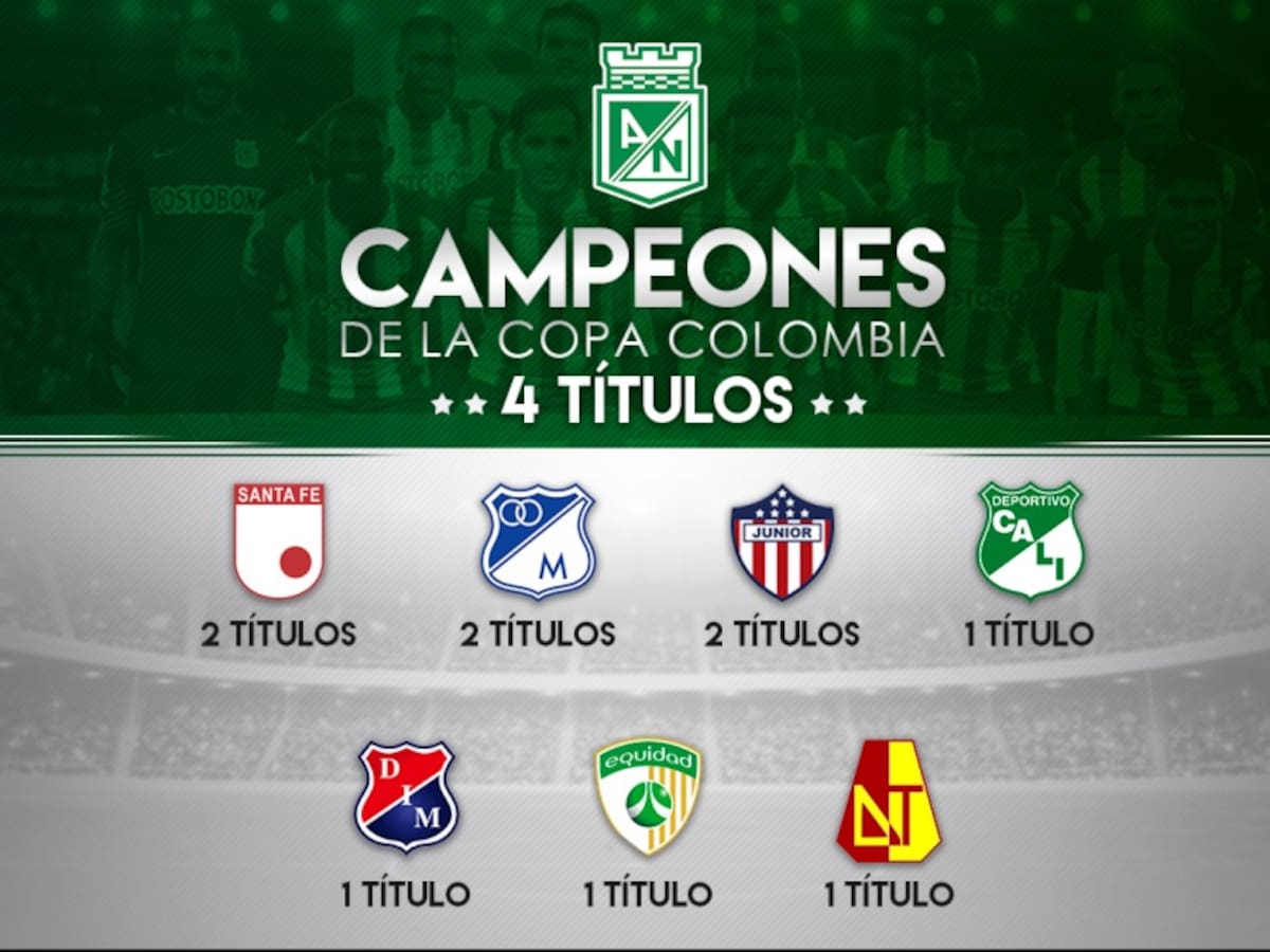 Nacional, el más veces campeón de la Copa Águila