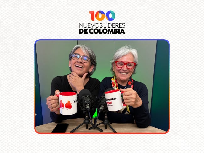 Yolanda Ruiz y María Elvira Samper, creadoras de Menopáusicas y qué, abren un espacio para hablar sobre la menopausia y la vejez con honestidad y humor. | Foto: Juan Pablo Ruíz