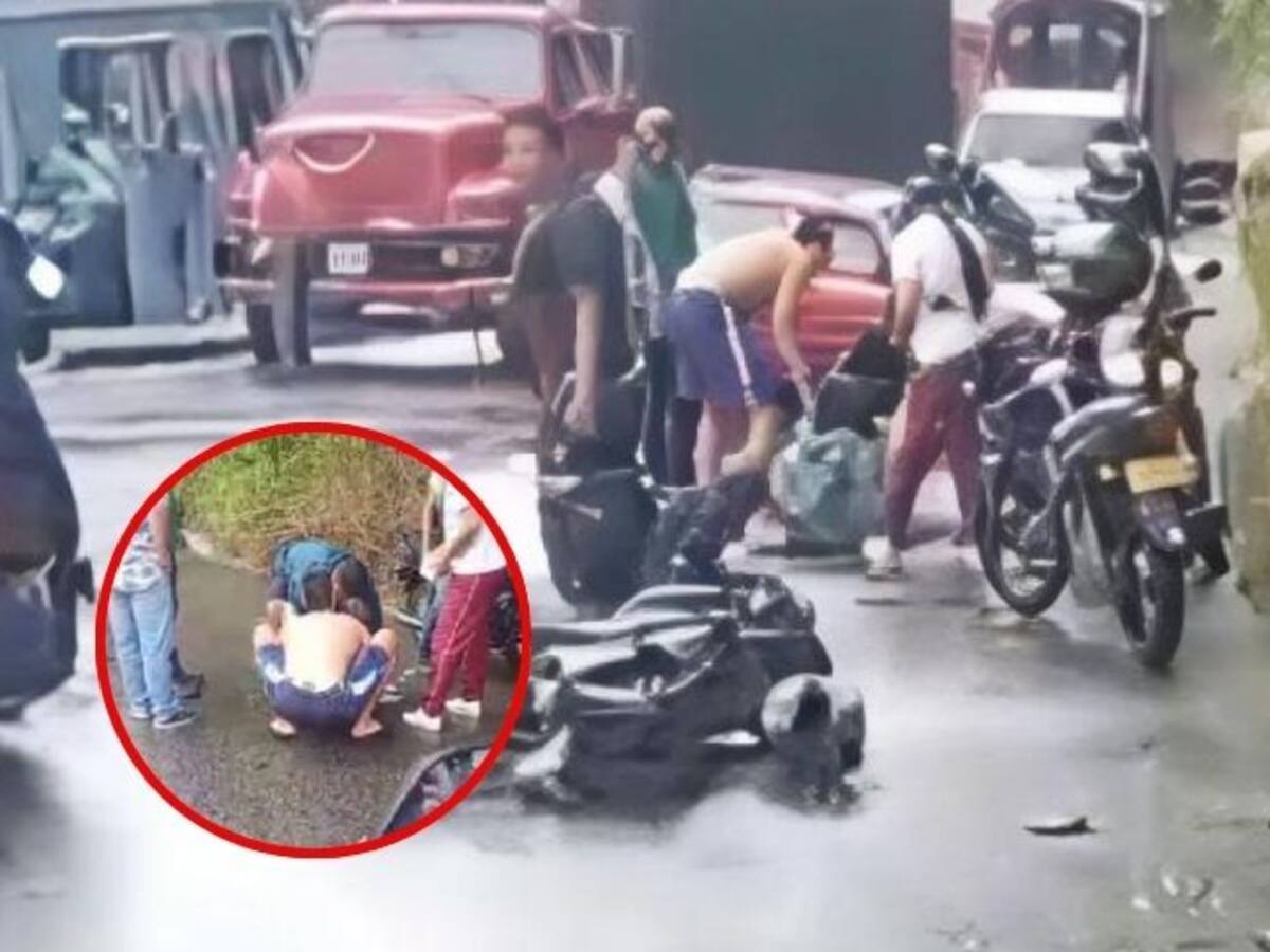 Niña que iba para el colegio en moto sobrevive a impactante choque con tractomula en Bucaramanga
