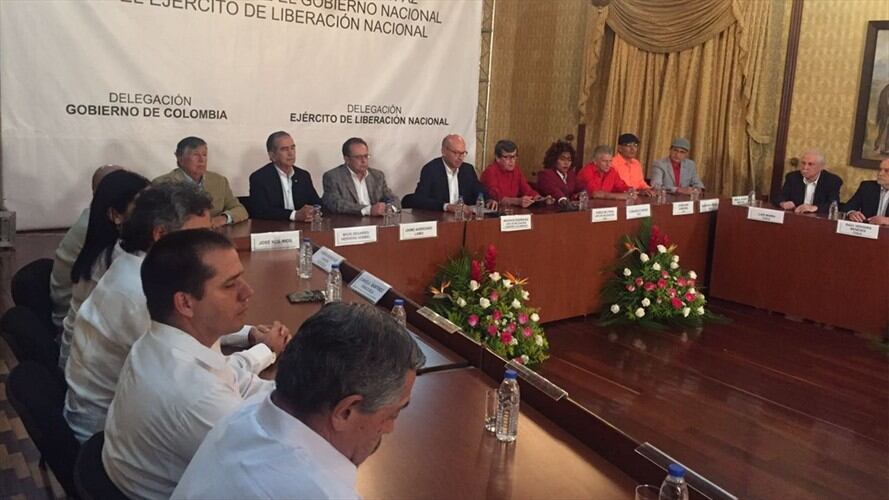 Anuncio de la fase pública dialogos con Eln . Foto: Presidencia de la República