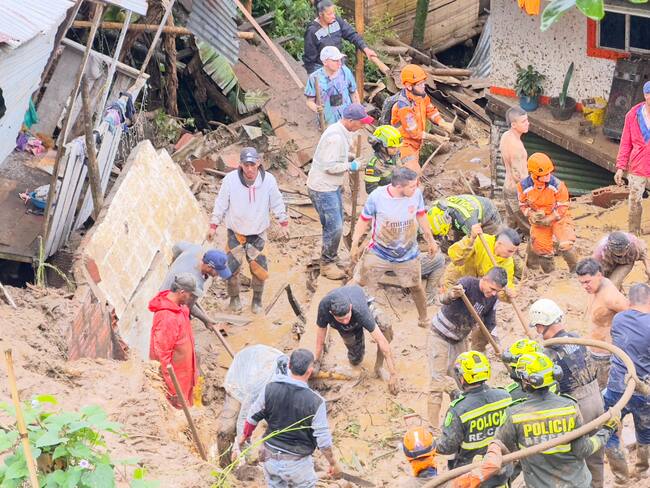 Foto: Emergencia en Pueblo Sol Bajo, Dosquebradas (Alcaldía de Dosquebradas)