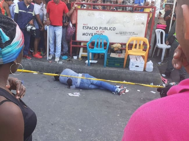 Asesinan a joven venezolano a la altura del mercado de Bazurto en Cartagena