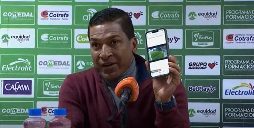 Alexis García, DT de La Equidad, crítica el mal arbitraje de Carlos Ortega / Dimayor.