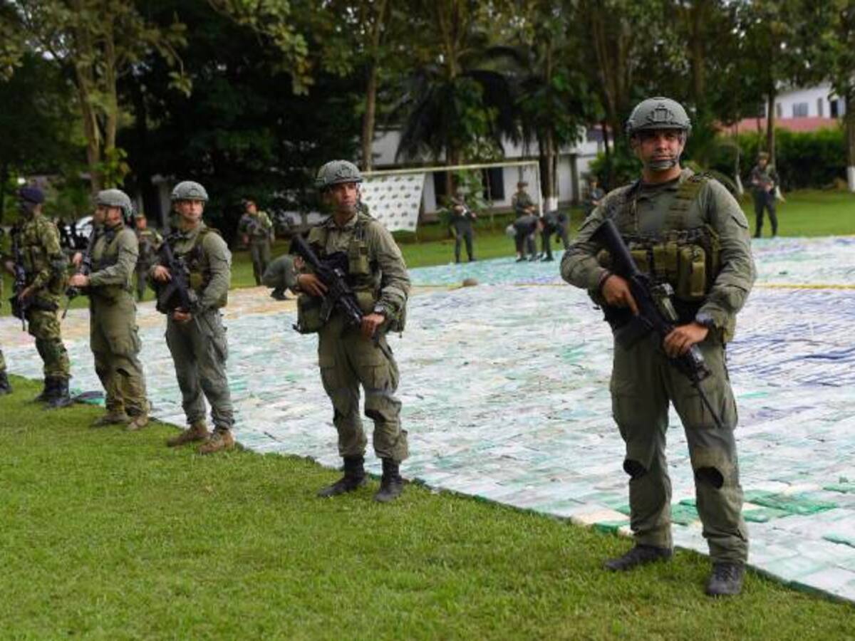 Fueron más de 13 toneladas de cocaína las incautadas al clan del Golfo: director Policía Nacional