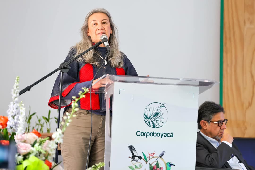 La viceministra de Ordenamiento Ambiental del Territorio, Lilia Tatiana Roa Avendaño, fue invitada a la celebración de los 30 años de Corpoboyacá / Foto: Suministrada.